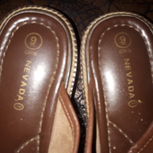 Vintage leather clogs - Picture 3 of 4